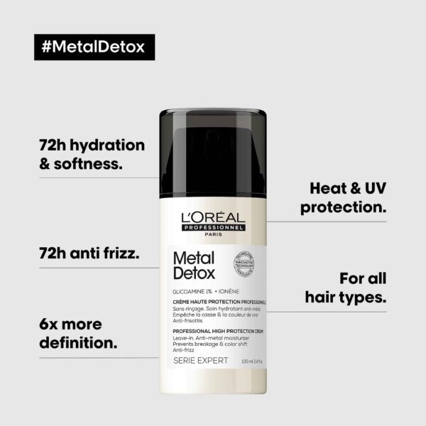 L'Oréal Professionnel Metal Detox High Protection Cream 100 ML - Image 3