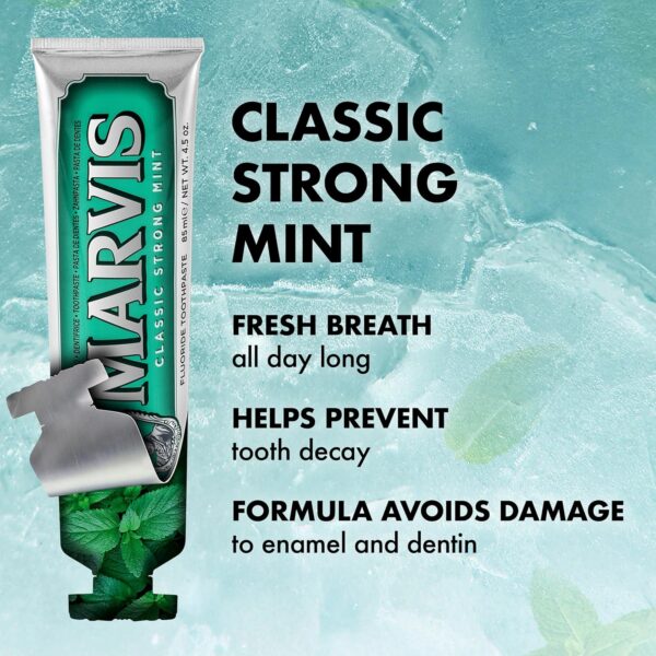 Marvis Classic Strong Mint Toothpaste - Image 4
